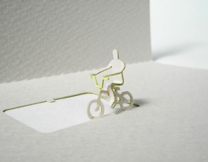 greeting cycle 02 408x318 Architectural Model Greeting Cards by 
Terada Architects