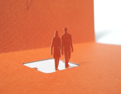 greeting together 02 408x318 Architectural Model Greeting Cards by
 Terada Architects