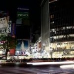 time lapse darkened tokyo