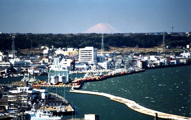 fuji from zushi port tower