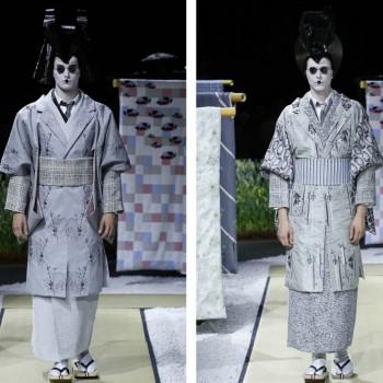 Thom Browne’s 2015 Menswear Inspired by Japaneses Textile and Geishas