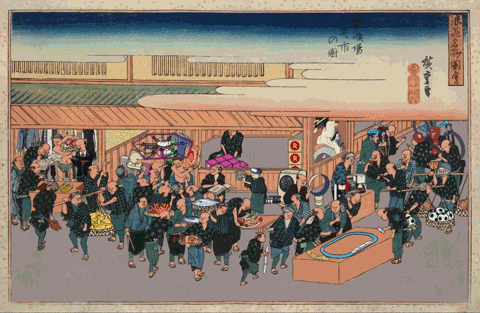 L'arte Ukiyo-e in animazione Gif