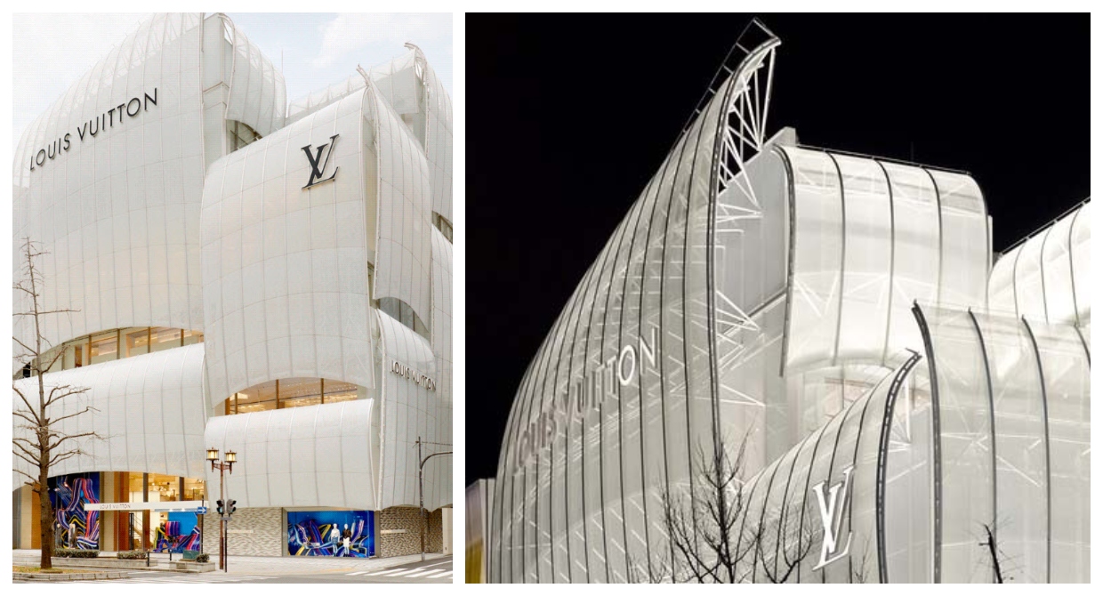 New Louis Vuitton in Osaka Pays Homage to City’s Port History With Billowing Facade | Spoon & Tamago