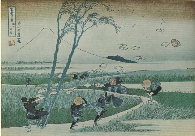 katsushika-hokusai-caught-by-the-ejiri-wind-1831-1833