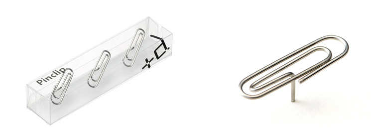 Paperclip Pushpins Designed by Yasunori Nagatsuka