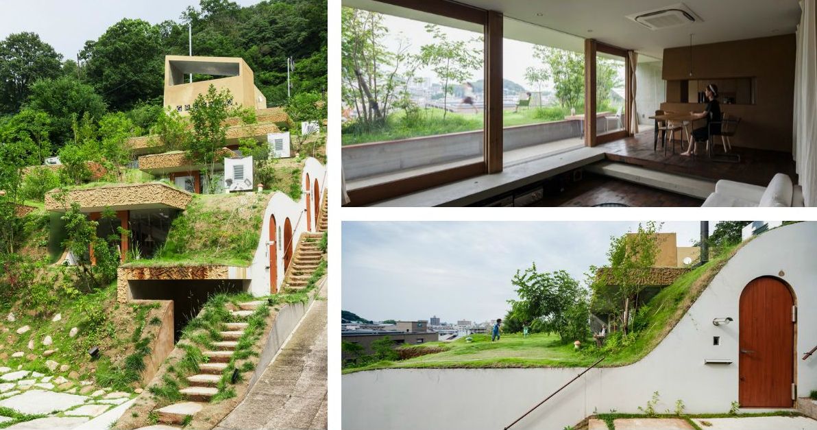 Greendo: Undulating Geothermal Homes Built Into the Side of a Mountain ... - Luxury Off-Grid Homes With Geothermal Heating System Mountain Homes