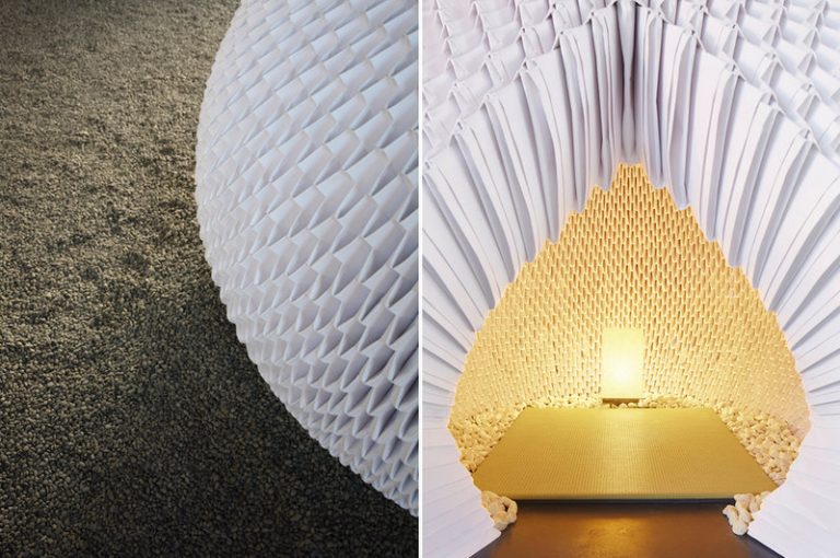 Shi-An: A Tea House Made From 4000 Units of Origami | Spoon & Tamago