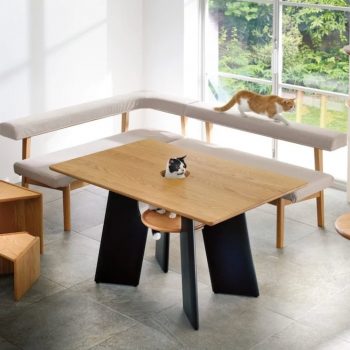 This Cat Table Gives Your Feline a Seat in the Table