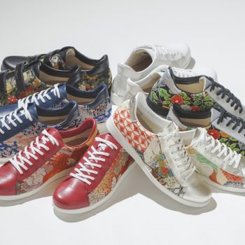 Unused High-End Kimonos Upcycled Into One-of-a-Kind Leather Shoes