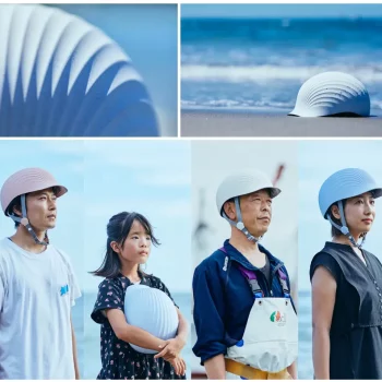 Hotamet is an Environmentally Friendly Helmet Made From Leftover Scallop Shells
