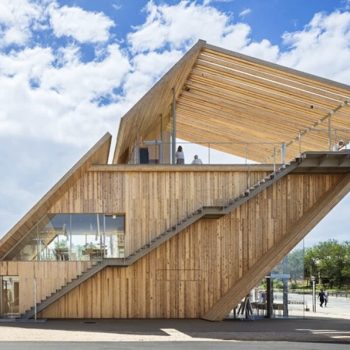 New Timber Takahama Cafe Offers Views of the Tottori Sand Dunes