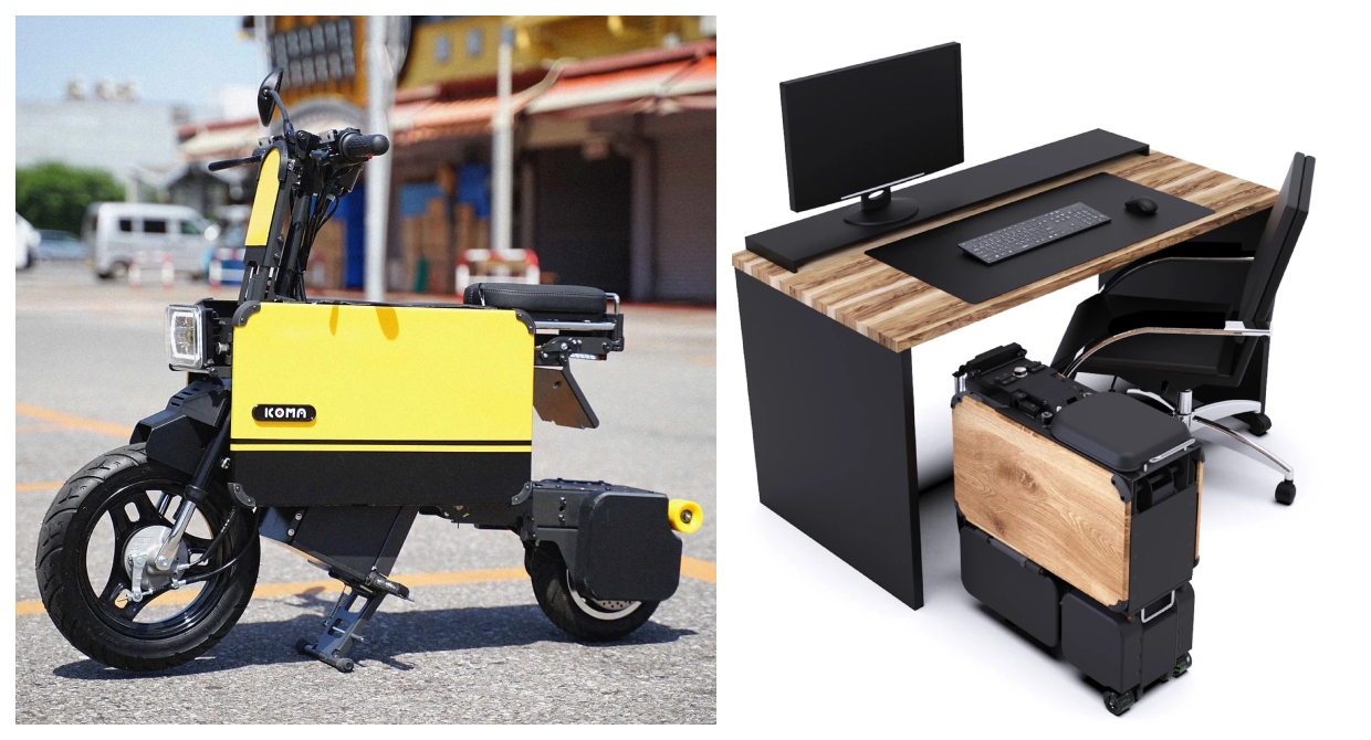 Foldable Electric Bike Inspired by Japanese Transformable Toys