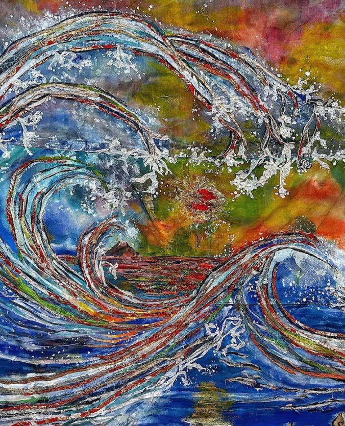 Noriko Sugiyama Transforms Old Kimono Into Luxurious Landscapes | Spoon ...