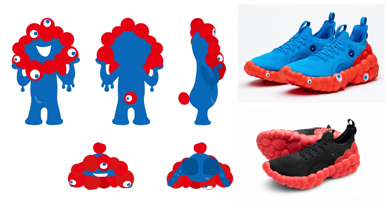 Myaku-Myaku Footwear, Inspired by the Googly-Eyed Mascot for the Osaka Expo