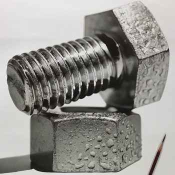 Hyper Realistic Pencil Drawings of Metallic Objects by Kohei Ohmori
