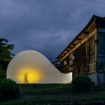 An Ethereal Bubble Emerges from a Japanese Townhouse in New Art Installation by MAD Architects